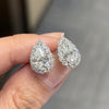 ANSTER Wholesales Price White Gold 1ct Pear cut Lab Grown Diamonds Stud Earrings with IGI
