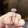 ANSTER Wholesales Price 18K White Gold Ring Fancy vivid Pink Lab Grown Diamond Ring with IGI