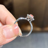 ANSTER Wholesales Price 18K White Gold Ring Fancy vivid Pink Lab Grown Diamond Ring with IGI