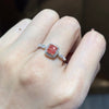 ANSTER Jewelry Factory 18K Real Gold Ring Cushion cut Fancy Pink Lab Grown Diamond Ring with IGI