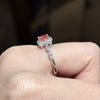 ANSTER Jewelry Factory 18K Real Gold Ring Cushion cut Fancy Pink Lab Grown Diamond Ring with IGI