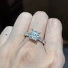 ANSTER Wholesales Price 14K Gold Ring Princess cut Lab Grown Diamond Ring with IGI