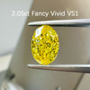 ANSTER Custom Wholesales Price Bezel setting Lab Grown Yellow Diamond Pendant Necklace with IGI