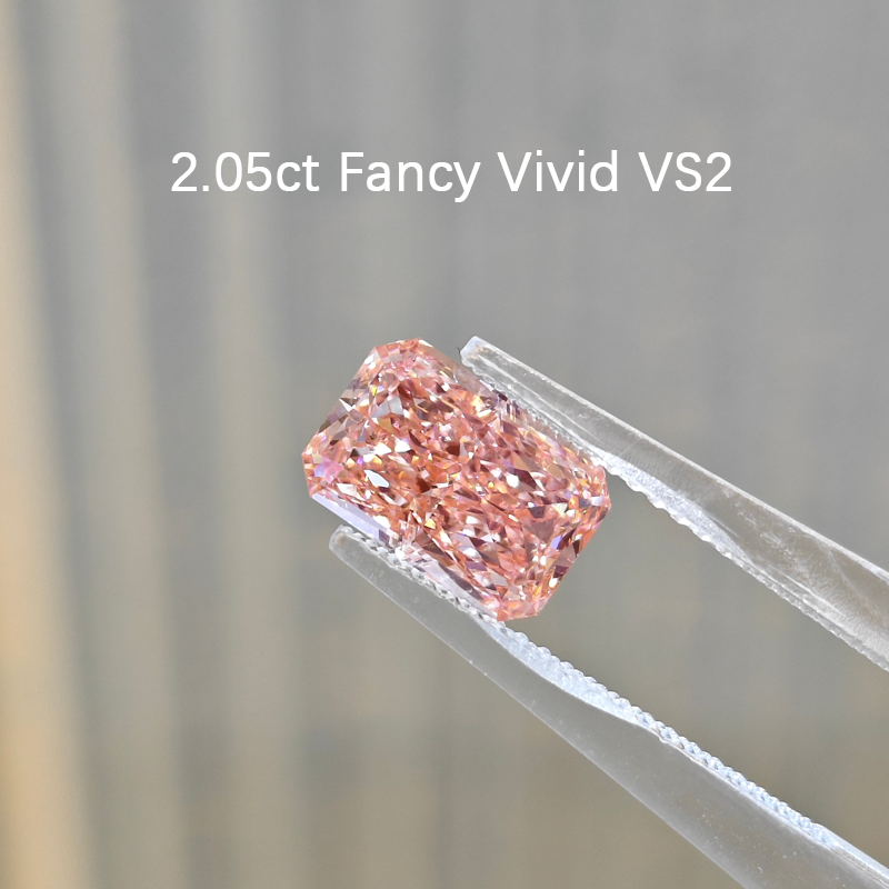 ANSTER Custom Wholesales Price Perfume Bottle Design Fancy Pink Lab Grown Diamond Pendant Necklace with IGI