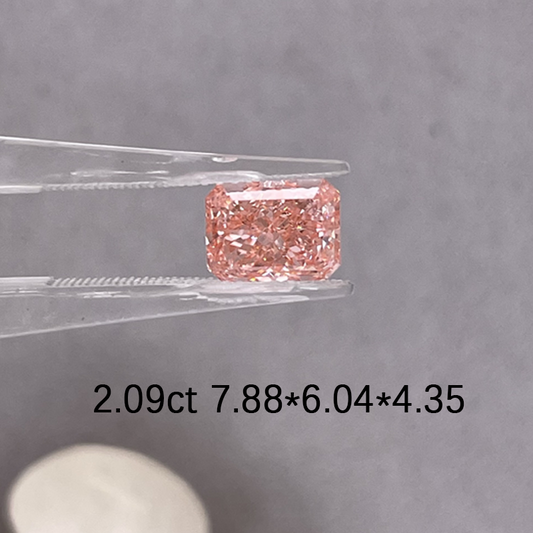 ANSTER Wholesales Price 2ct Radiant cut Fancy color Lab Grown Diamond with IGI for Jewelry making