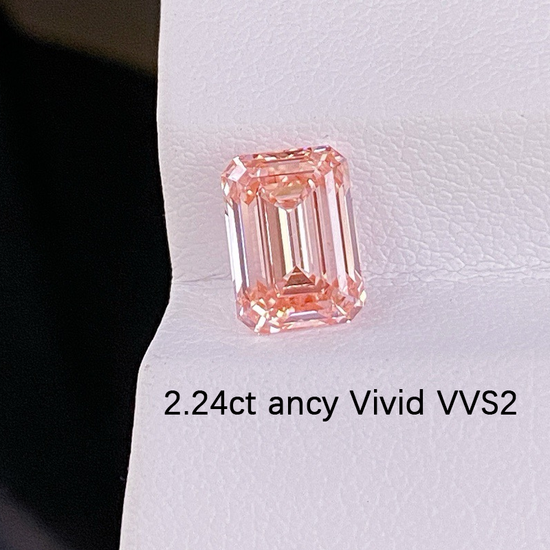 ANSTER Custom Wholesales Price Perfume Bottle Pendant Fancy Pink Lab Grown Diamond Necklace with IGI