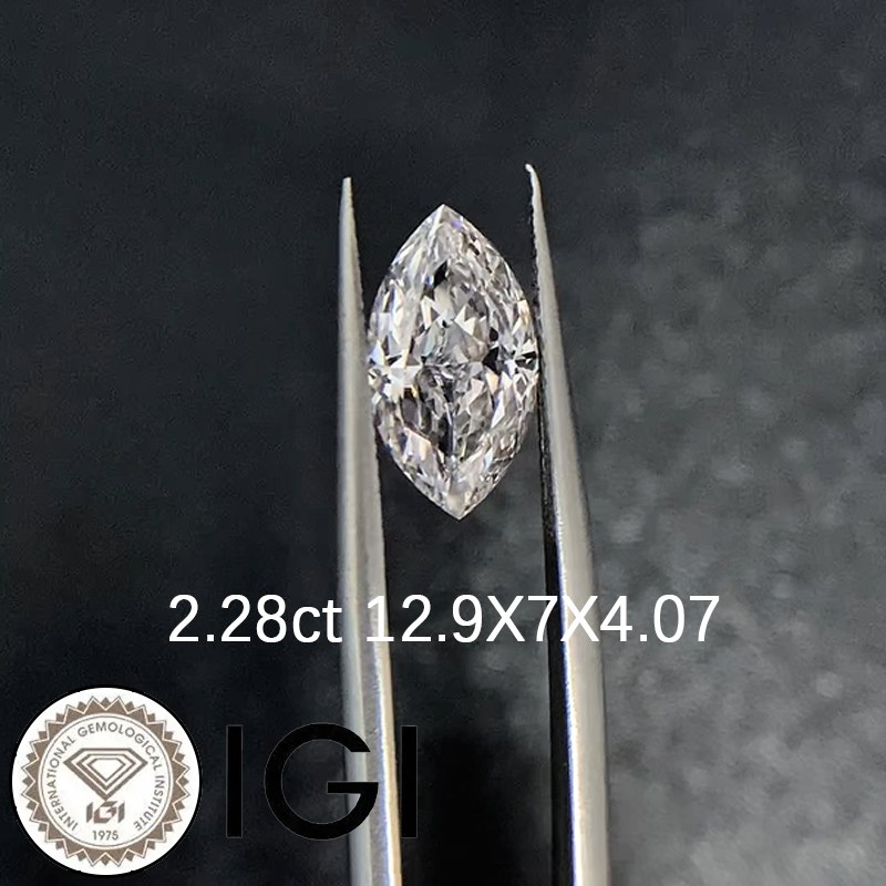 ANSTER Wholesales Price 7ct Marquise cut Lab Grown Loose Diamonds with IGI for Jewelry making