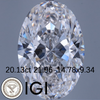 ANSTER Wholesales Price 20ct Big Lab Grown Loose Diamond Luxury Choker with IGI for Dubai Jewelry making