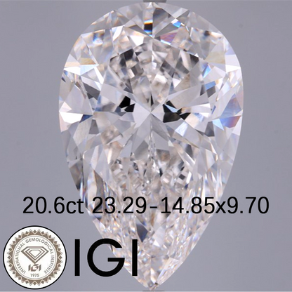 ANSTER Wholesales Price 20ct Big Lab Grown Loose Diamond Luxury Choker with IGI for Dubai Jewelry making