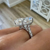 ANSTER Wholesales Price 20+ Carat Big Lab Grown Diamond Ring with IGI 18K White Gold Ring