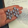 ANSTER Wholesales Price 18K Gold Black Rhodium Bezel setting 1.5-3ct Pear cut Lab Grown Diamonds Drop Earrings with IGI