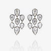 ANSTER Wholesales Price 18K Gold Black Rhodium Bezel setting 1.5-3ct Pear cut Lab Grown Diamonds Drop Earrings with IGI