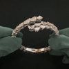 ANSTER Jewelry 0.5-1ct Pear cut Lab Grown Diamond Bracelets Bangles with IGI