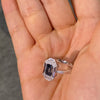 ANSTER Jewelry Anel de diamante ético feito à mão em ouro 18K com lapidação pera cultivado em laboratório 