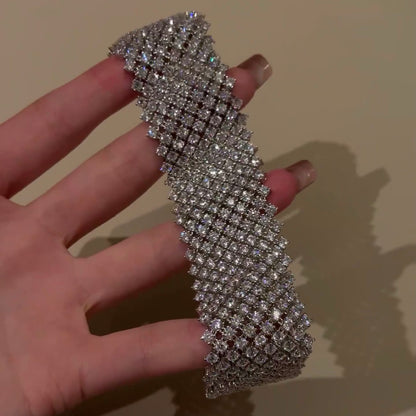 ANSTER Jewelry 2.5mm Lab Grown Diamond Tennis Chain Bracelet with IGI