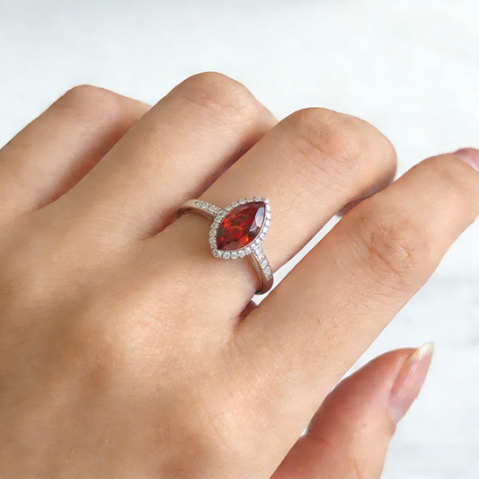 ANSTER Customized Fine Jewelry Fancy Vivid Orange Lab Grown Diamond Ring