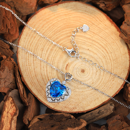 ANSTER Jewelry Platinum PT950 8.62ct IGI Fancy Color VVS2 Lab Grown Diamond Necklace