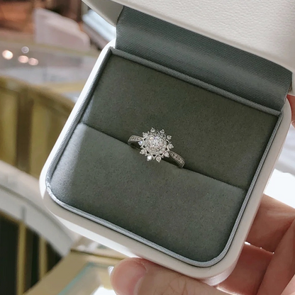 ANSTER Jewelry Customized Zhaolusi 1.5ct Snowflake Shape Diamond Wedding Ring with IGI