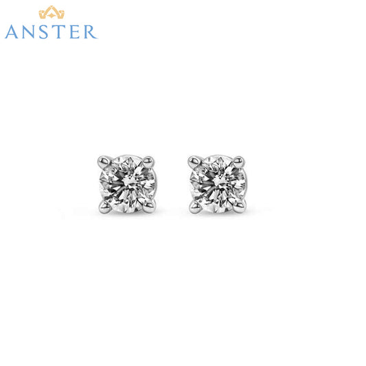 ANSTER Jewelry Brincos de diamante rosa cultivados em laboratório personalizados 