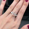 ANSTER Customized Jewelry 18K Gold Pear Cut 5.11ct Fancy Pink Lab Grown Diamond Ring with IGI