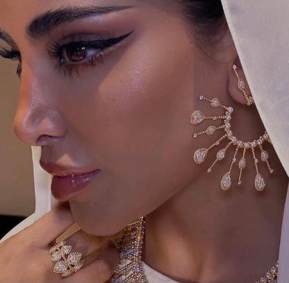 ANSTER Custom Boucheron Diamond 18K 14K 10K Gold Dubai Jewelry set