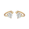 ANSTER Jewelry Anel de diamante ético feito à mão em ouro 18K com lapidação pera cultivado em laboratório 