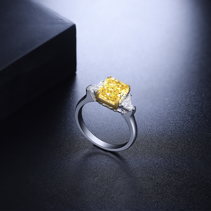 ANSTER Jewelry Anel de diamante ético feito à mão em ouro 18K com lapidação pera cultivado em laboratório 