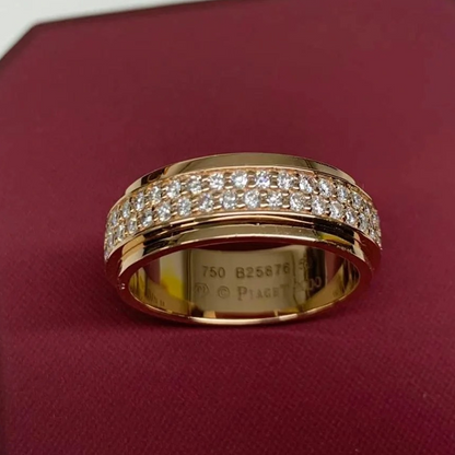 ANSTER Customized Fine Jewelry Rotating Design Meleee Lab Grown Diamond Ring