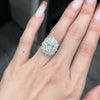 ANSTER Customized 2ct Oval cut Lab Grown Diamond Engagement Ring