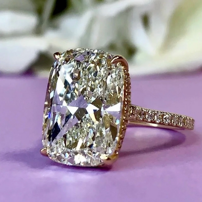 ANSTER Jewelry Taylor Engagement 18K Gold 8ct Old Mine Cut Lab Grown Diamond Ring with IGI