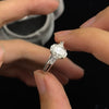 ANSTER Jewelry Customize 9K 10K 14K 18K Gold IGI 1ct 3ct Oval Cut Lab Grown Diamond Ring