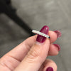 ANSTER Customized PT950 Eternity Ring Melee Lab Grown Diamond Engagement Ring