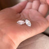 ANSTER Wholesales Price Marquise cut Lab Grown Diamonds Unpierced Earrings with IGI
