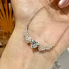 ANSTER Custom Wholesales Price Heart cut Wings Design Pendant 18K Gold Lab Grown Diamond Necklace with IGI