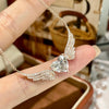 ANSTER Custom Wholesales Price Heart cut Wings Design Pendant 18K Gold Lab Grown Diamond Necklace with IGI