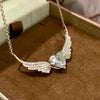 ANSTER Custom Wholesales Price Heart cut Wings Design Pendant 18K Gold Lab Grown Diamond Necklace with IGI