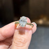 ANSTER Wholesales Price 18K Gold Ring Oval cut Lab Grown Diamond Ring with IGI
