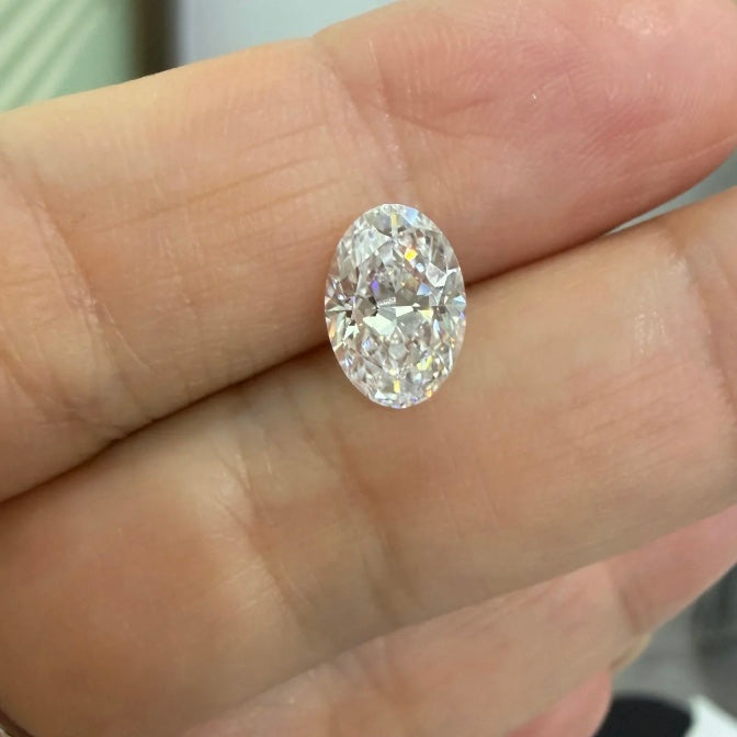 ANSTER Wholesales Price 18K Gold Ring Oval cut Lab Grown Diamond Ring with IGI
