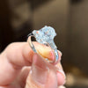 ANSTER Wholesales Price White Gold Ring Oval cut Lab Grown Diamond Ring with IGI