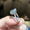 ANSTER Wholesales Price 18K White Gold Ring Radiant cut Lab Grown Diamond Ring with IGI