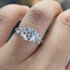 ANSTER Wholesales Price PT950 3ct Lab Grown Diamond Ring with IGI Butterfly Design