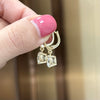 ANSTER Wholesales Price 18K Gold 2ct Lab Grown Diamonds Drop Earrings with IGI