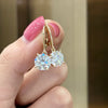 ANSTER Wholesales Price 18K Gold 2ct Lab Grown Diamonds Drop Earrings with IGI