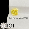 ANSTER Custom Wholesales Price Fancy Yellow Lab Grown Diamond Pendant Necklace with IGI