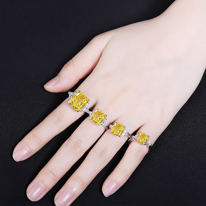 ANSTER Jewelry Anel de diamante ético feito à mão em ouro 18K com lapidação pera cultivado em laboratório 