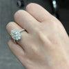 ANSTER Customized 1.5ct Oval cut Lab Grown Diamond Engagement Ring