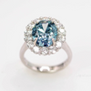 ANSTER Platinum Jewelry PT950 Ring 5ct VVS2 CVD Fancy Lab Grown Diamond Ring with IGI
