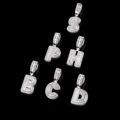 ANSTER Jewelry Custom 18K Gold Letter Shape Lab Grown Diamond Necklace Chains