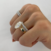 ANSTER Jewelry Customize 18K Gold IGI 8ct Lab Grown Diamond Ring Sets