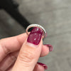 ANSTER Customized PT950 Eternity Ring Melee Lab Grown Diamond Engagement Ring